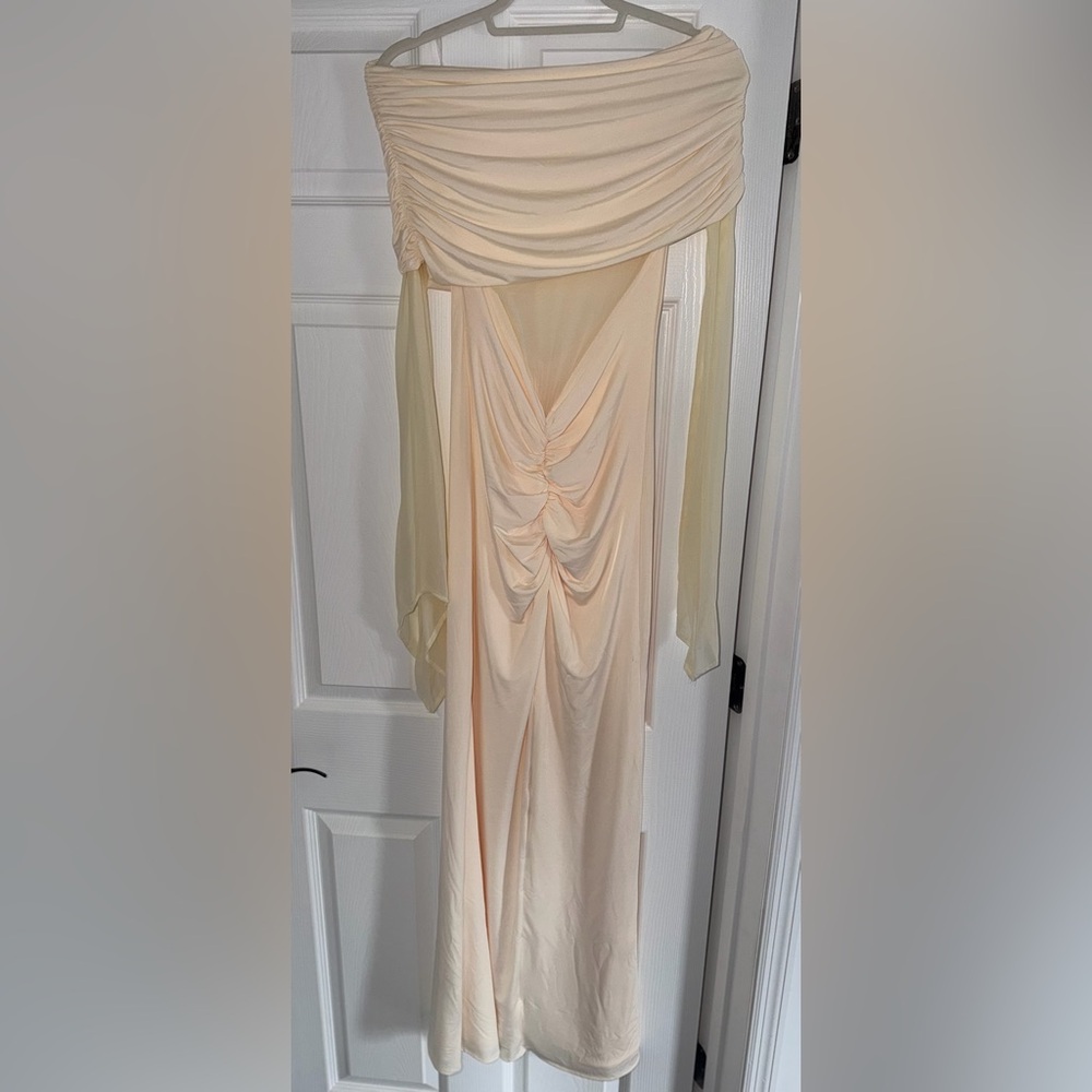 MESHKI Kaitlin Slinky and Mesh Maxi Dress - Picture 6 of 7